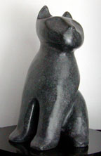 Kat, Virginia Soapstone 12.5" tall, 23 lbs, Click for more views