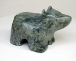 Cave Bear, Italian Green Alabaster, 2.75 lbs.