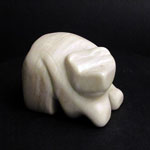 "Hey There" = White Alabaster Bear Cub